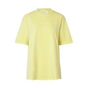 Eira Lichtgroen T-shirts Samsøe Samsøe , Yellow , Dames