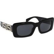 Iconische zonnebril met uniforme lenzen Versace , Black , Dames