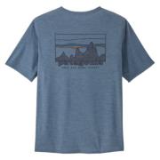 Cool Daily Grafisch Shirt '73 Skyline Patagonia , Blue , Heren