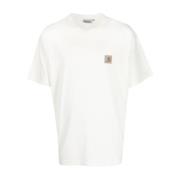 Nelson Gepigmenteerd T-Shirt Carhartt Wip , White , Heren
