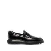 Zwarte platte schoenen voor vrouwen Hogan , Black , Heren
