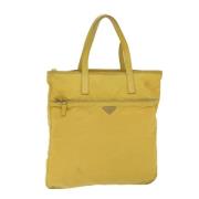 Pre-owned Fabric shoulder-bags Prada Vintage , Yellow , Dames