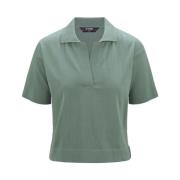 Groene Polo Shirt Korte Mouwen K-Way , Green , Dames
