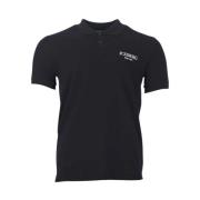 Zwarte Polo Basis Shirt Iceberg , Black , Heren