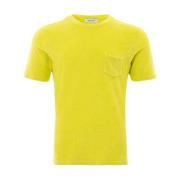 Spons Effect Half Mouw Shirt Gran Sasso , Yellow , Heren