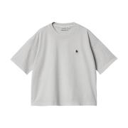 Nelson T-Shirt in Sonic Silver Carhartt Wip , Gray , Dames