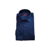 Navy Blauw Slim Fit Herenoverhemd ROY Robson , Blue , Heren