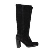 Pre-owned Suede boots Gucci Vintage , Black , Dames