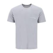 Logo Print T-Shirt Casual Stijl Comme des Garçons , Gray , Heren