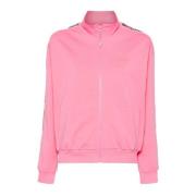 Roze Katoenen Logo Band Sweatshirt Moschino , Pink , Heren