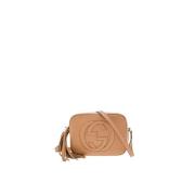 Soho Bandolier Camel Leren Tas Gucci , Brown , Dames