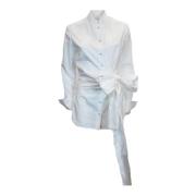Witte Shirt Klassiek Model Victoria Beckham , White , Dames