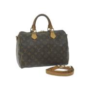 Pre-owned Coated canvas handbags Louis Vuitton Vintage , Brown , Dames