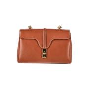 Pre-owned Leather shoulder-bags Celine Vintage , Brown , Dames