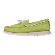 Leather loafers Mokk 01 Easy Woman Voile Blanche , Green , Dames