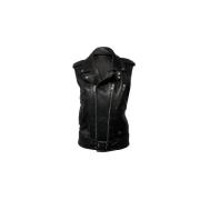 Pre-owned Leather outerwear Yves Saint Laurent Vintage , Black , Heren