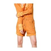 Elegant Orange Chino Bermuda Shorts Mason's , Orange , Dames