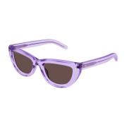 Elegante Cat Eye Zonnebril Gg1521S Gucci , Purple , Unisex