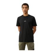 Zwart Katoen Regular Fit T-Shirt C.p. Company , Black , Heren