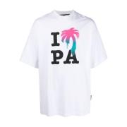 T-Shirts Palm Angels , White , Heren