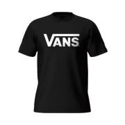 Klassieke T-shirt in zwart en wit Vans , Black , Heren