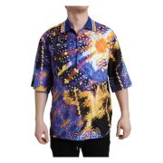 Luminarie Print Katoenen Casual Shirt Dolce & Gabbana , Multicolor , H...