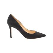 Pre-owned Suede heels Gianvito Rossi Pre-owned , Black , Dames