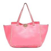 Pre-owned Leather shoulder-bags Valentino Vintage , Pink , Dames