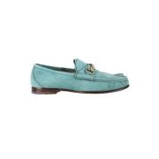 Pre-owned Suede flats Gucci Vintage , Green , Heren