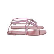 Pre-owned Leather sandals Giuseppe Zanotti Pre-owned , Pink , Dames