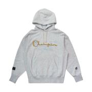 Grijze hoodie met logo Champion , Gray , Heren