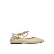 Pre-owned Leather flats JW Anderson Pre-owned , Beige , Dames