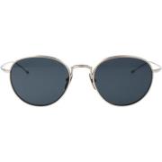 Stijlvolle ronde zonnebril in zilver Thom Browne , Gray , Unisex