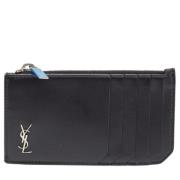 Pre-owned Leather wallets Yves Saint Laurent Vintage , Black , Heren