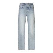 Blauwe Slim Fit Katoenen Jeans 7 For All Mankind , Blue , Dames