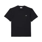 Klassieke korte mouw T-shirt Lacoste , Black , Heren