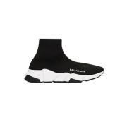 Pre-owned Polyester sneakers Balenciaga Vintage , Black , Dames