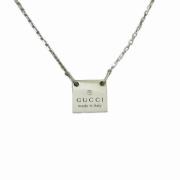 Pre-owned Silver necklaces Gucci Vintage , Gray , Dames