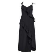 Flare jurk voor lente/zomer Designers Remix , Black , Dames