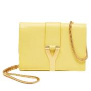 Pre-owned Leather crossbody-bags Yves Saint Laurent Vintage , Yellow ,...