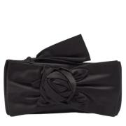 Pre-owned Satin clutches Valentino Vintage , Black , Dames