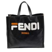 Pre-owned Leather totes Fendi Vintage , Black , Dames