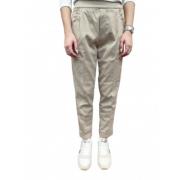 Elastische Taille Easy Jogger Chinos Taupe Mason's , Beige , Dames