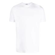 Katoenen T-shirt met 3 knopen Zanone , White , Heren