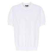Italiaans Katoenen T-shirt Colombo , White , Heren