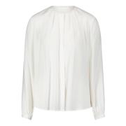 Elegante Gerimpelde Blouse met Lange Mouwen Betty & Co , White , Dames