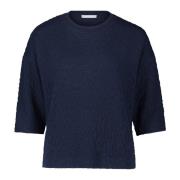 Gestructureerde Sweater Betty & Co , Blue , Dames