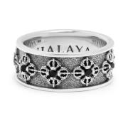 Men's Sterling Silver Dorje Ring Nialaya , Gray , Heren