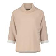 Trendy Turtleneck Sweatshirt met Glitter Betty Barclay , Beige , Dames