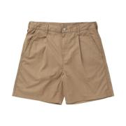 Veelzijdige Twill Stof Shorts Carhartt Wip , Beige , Heren